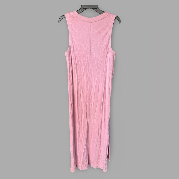 Lululemon All Yours Maxi Tank Dress Size 8 PKTP Pink Taupe Pima Cotton - Picture 2 of 3